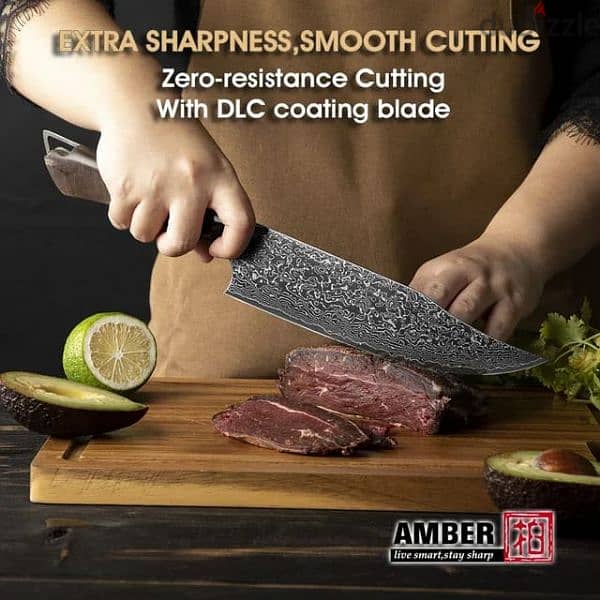 professional demascus steel chefs knife 5