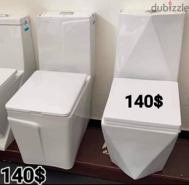 طقم حمام(مغسلة بعامود)bathroom toilet sets(sink and toilet seat) 12