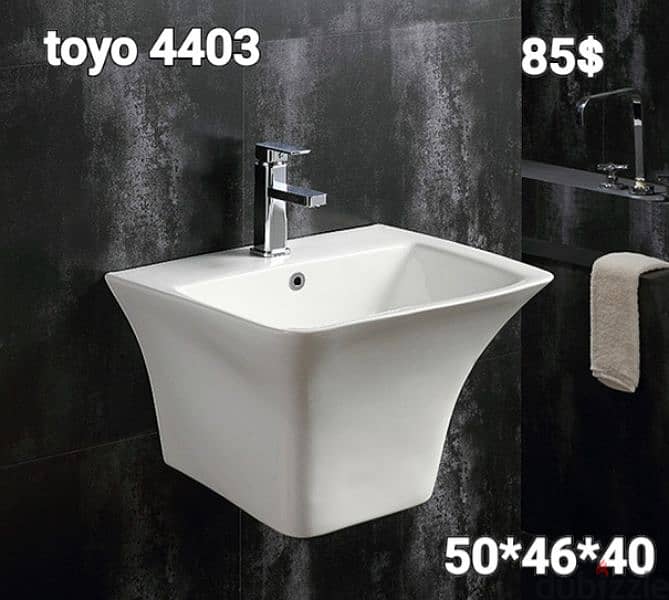 طقم حمام toyo كرسي حمام،مغسلة bathroom toilet seat and sink 18