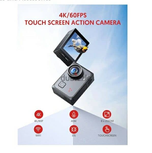 VICTURE AC920 Action cam touchscreen 4K 60FPS _ 8x zoom/ 3$ delivery 1