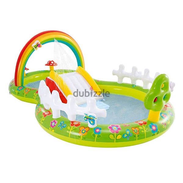 Intex My Garden Inflatable Play Center With Slide 290 x 180 x 104 cm 0