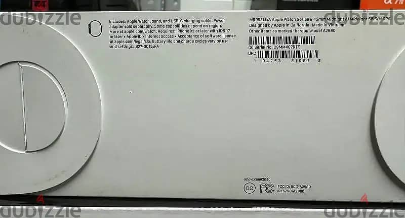 Apple watch series 9 45mm midnight Sport band 1