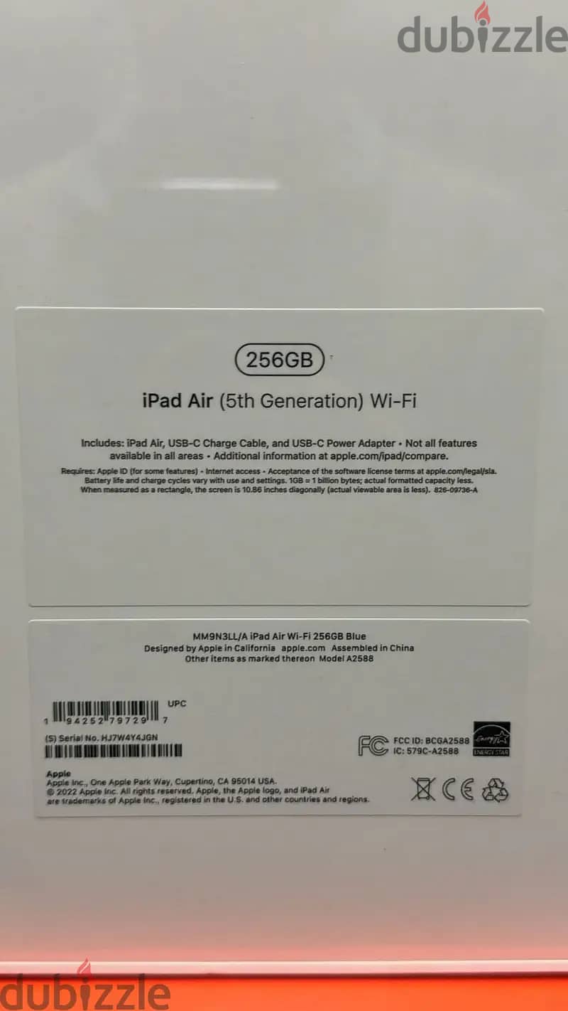 IPad Air 5 256gb wifi blue 0
