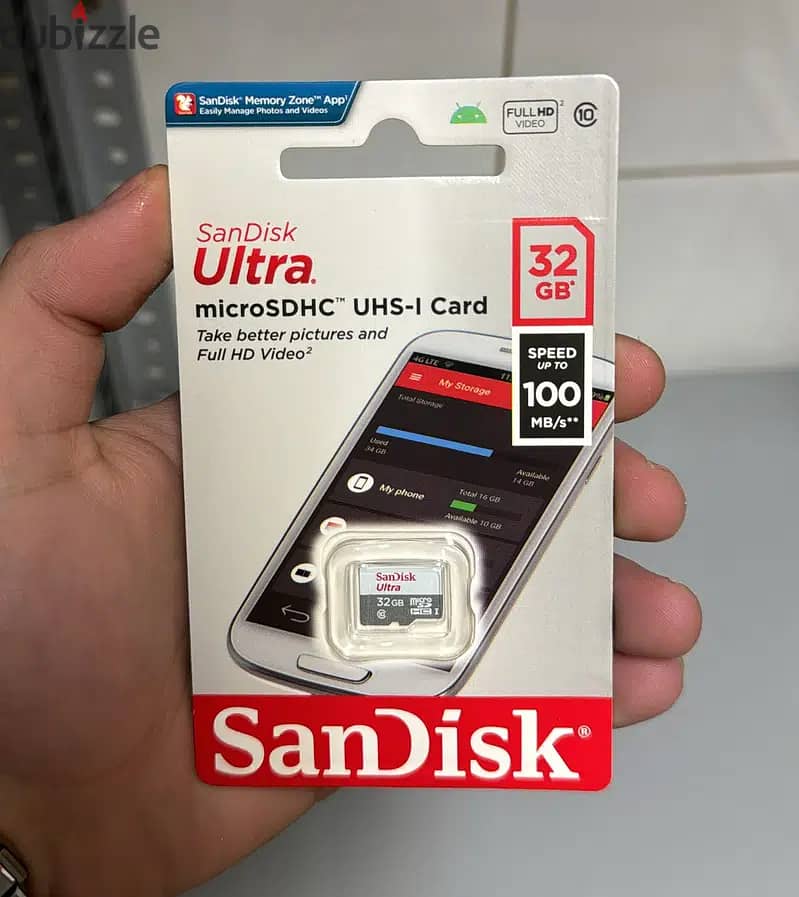 SanDisk Ultra Memory Card 32gb up to 100mb/s 0