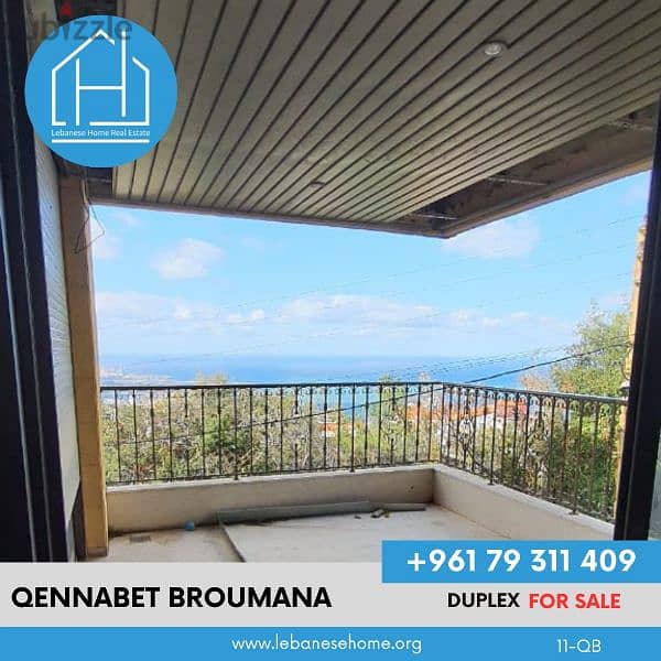 Apartment for sale in Qennabet Broumana شقة دوبلكس للبيع في برمانا 1