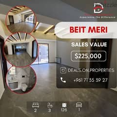 Apartment RDC for sale in Beit Mery شقة للبيع في بيت مري طابق ارضي