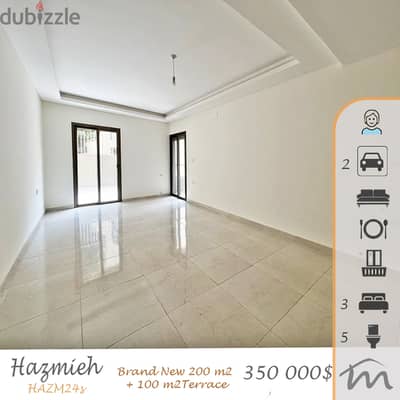 Hazmiyeh | Brand New 200m² + 100m² | High End Decorated Apartment