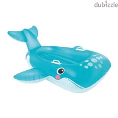 Intex Blue Whale Ride-On Inflatable Pool Float 152 x 127 x 46 cm 0