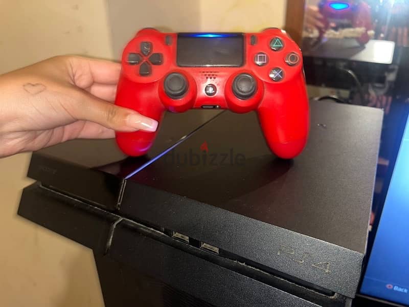PS4 500 GB ( 1st gen ) + Red controller 140 $ 0