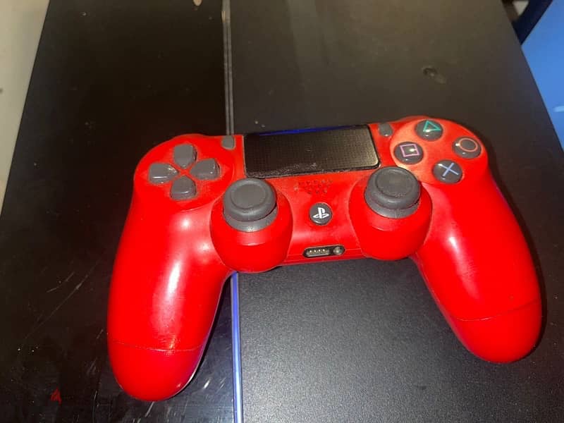 PS4 500 GB ( 1st gen ) + Red controller 140 $ 1