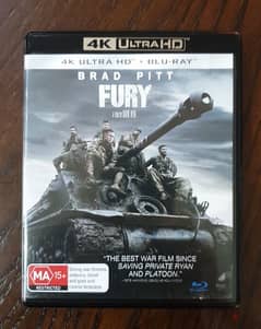 Fury 2 disks: 4k + bluray