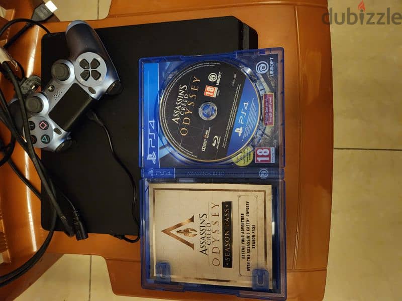 PS4 slim + assassins creed & fifa 18 5