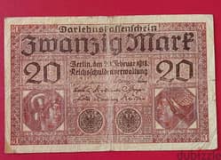 1918 Germany 20 Zwanzig Mark 0