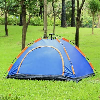 Outdoor Camping Tent, 200 x 200 cm Waterproof Hiking Tent + Carry Bag