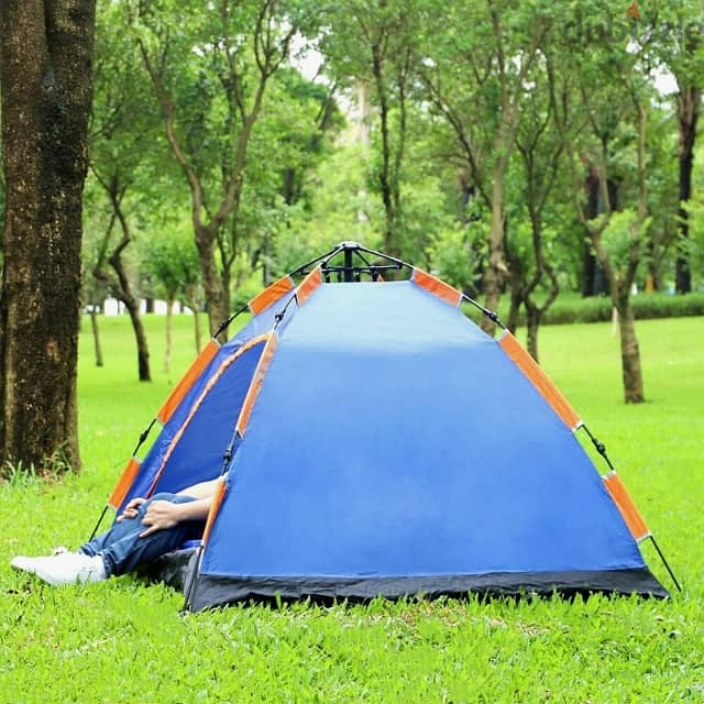 Outdoor Camping Tent, 200 x 200 cm Waterproof Hiking Tent + Carry Bag 1
