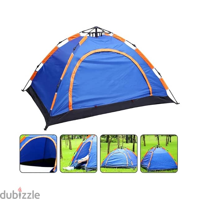 Outdoor Camping Tent, 200 x 200 cm Waterproof Hiking Tent + Carry Bag 3