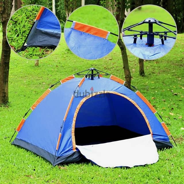 Foldable Camping Tent, 200 x 150 cm Garden Tent + Carry Bag 2