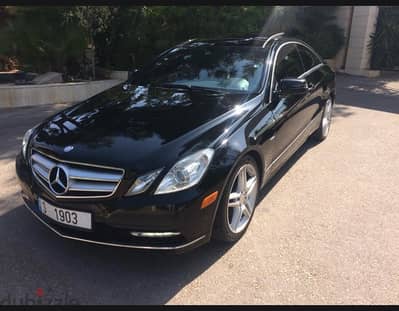 Mercedes E350 coupe 2012 aswad faresh ahmar