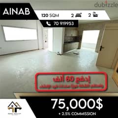 apartments for sale in ainab - شقق للبيع في عيناب