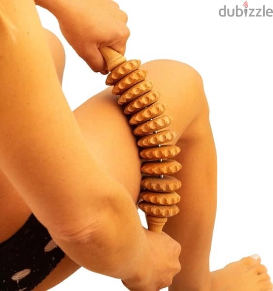 Tuuli Accessories - Curved Wooden Massage Roller for Waist 1