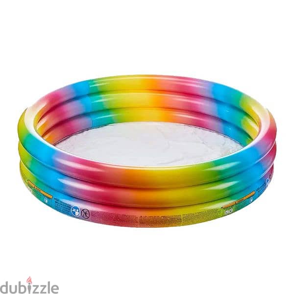 Intex Rainbow Ombre Inflatable Kiddie Pool 137 x 38 cm 0