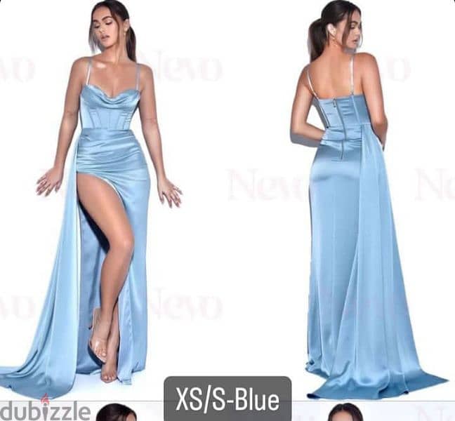 xs blue dress 0
