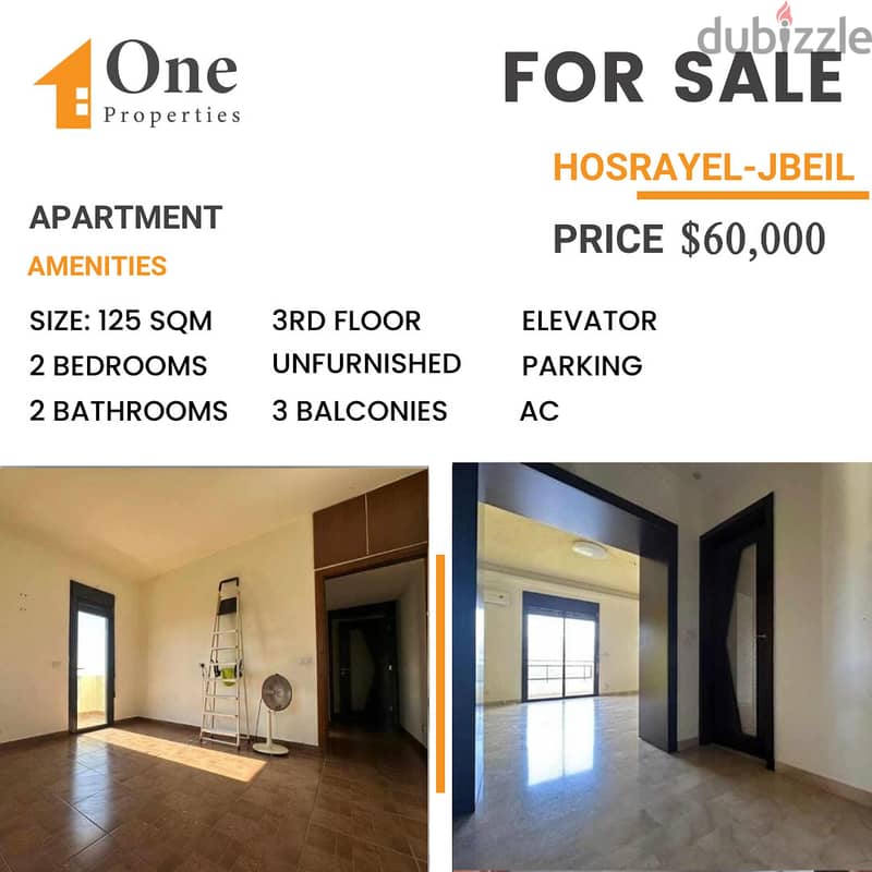 APARTMENT for SALE, in HOSRAYEL / JBEIL, with a great VIEW - Apartments ...