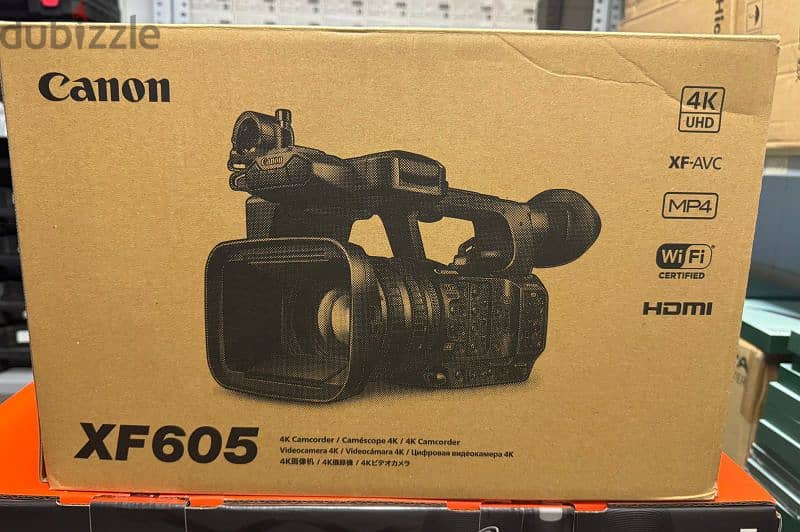 Canon 4k camcorder XF605 0