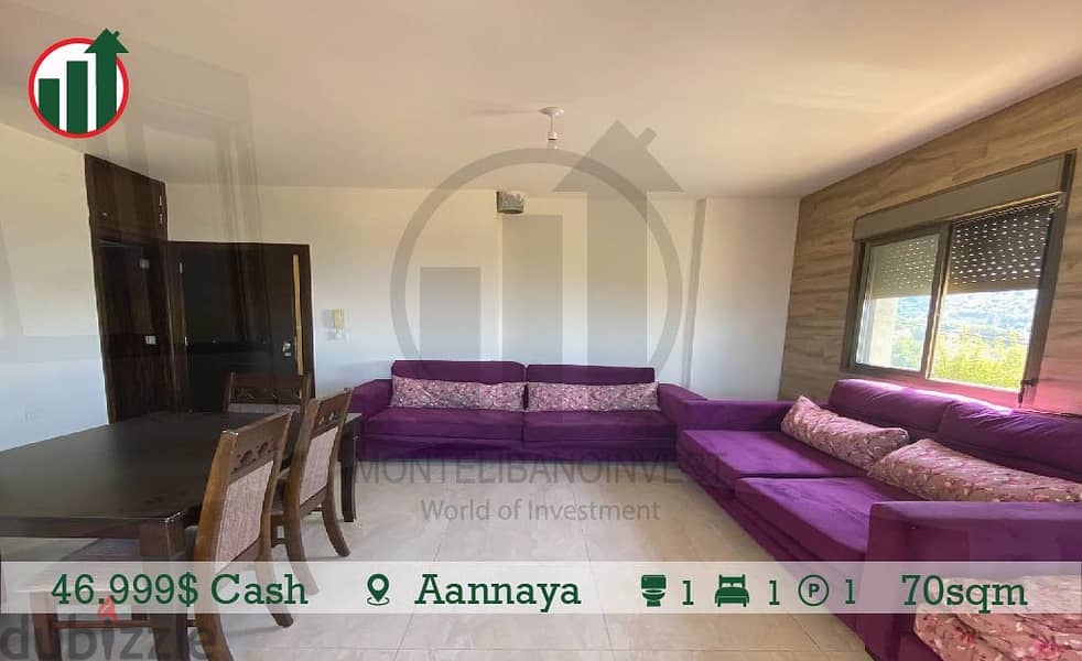 Semi-Furnished Chalet for Sale in Aannaya for only 46.999$ !!! 2
