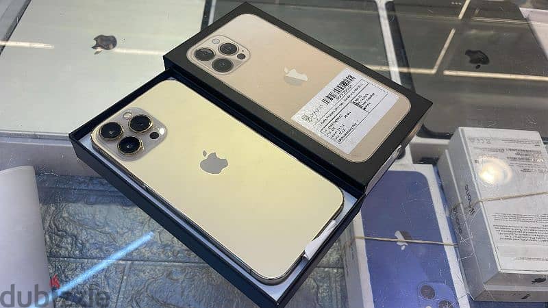 Used open box IPhone 13 Pro Max 128gb Gold Battery  90% best price 0