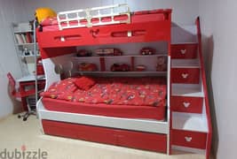 غرفة نوم للأولاد مستعملة لفترة قصيرة 0