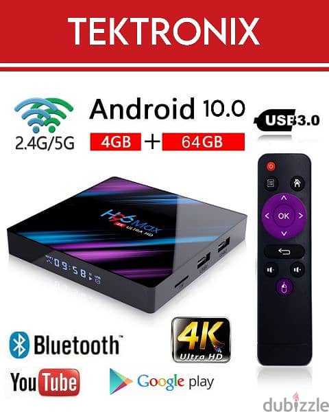 H96 MAX Smart TV Box 4GB 64GB Media player 4K Android 10.0 0