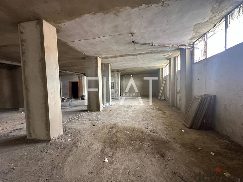 Warehouse for rent in Zikrit| 800$ / Month 1