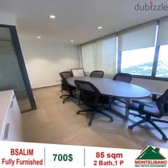 700$!! Fully Furnished Office for rent in Bsalim 0