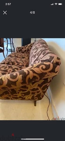 sofa wood and velvet 4