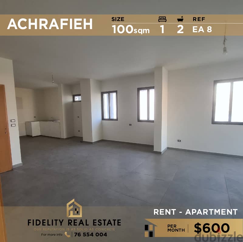 Apartment for rent in Achrafieh EA8 0