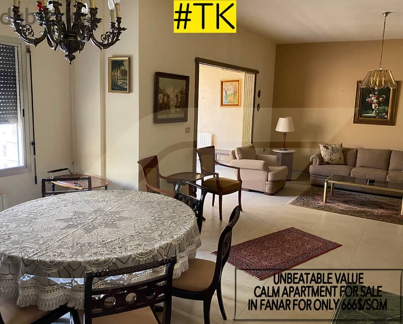 Apartment for sale in FanarLالفنار foronly 666$ /SQM F#TK107483 0