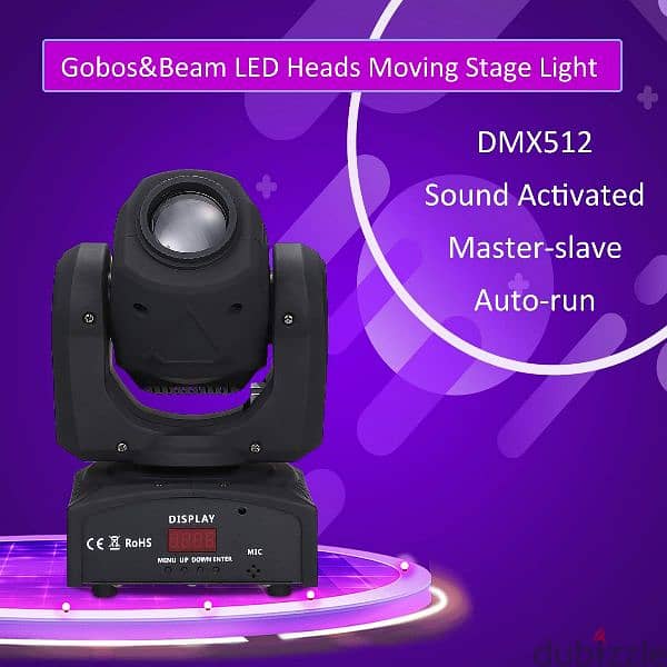 Disco lights 90W LEDs Heads Moving Stage 2