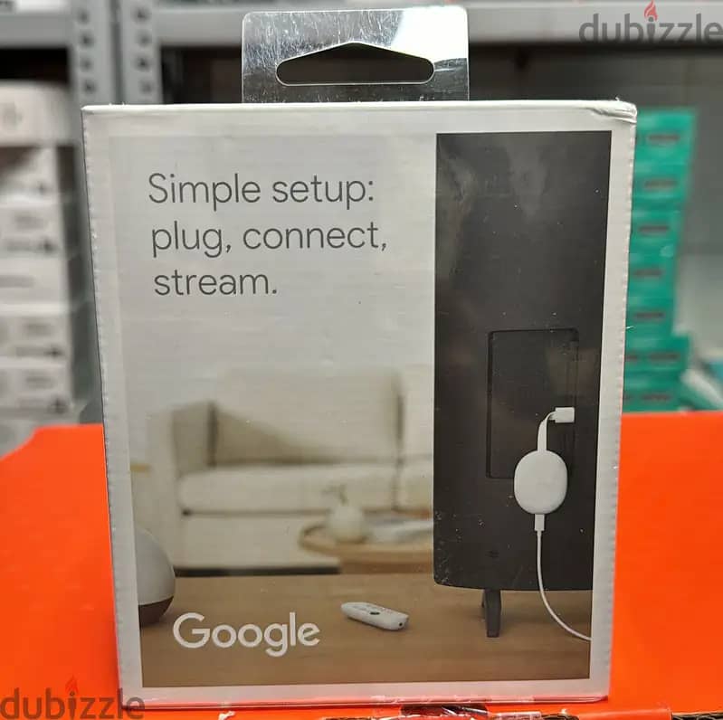 Google chromecast with google tv 4k white amazing & good price 0