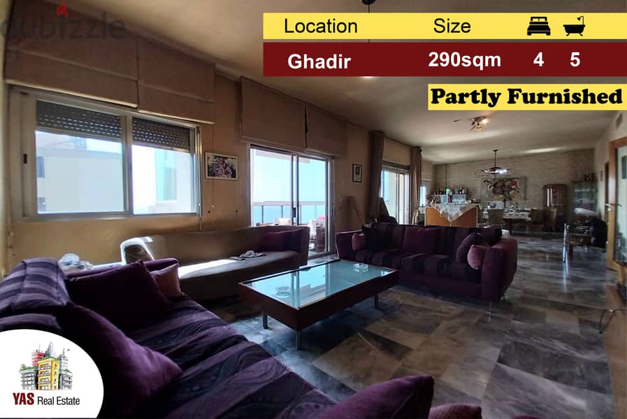 Ghadir 290m2 | Partly Furnished | Open View | Well Maintained | IV | 0