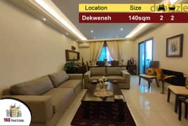 Dekweneh 140m2 | Calm Area | Well Maintained | Decorated | AA | 0