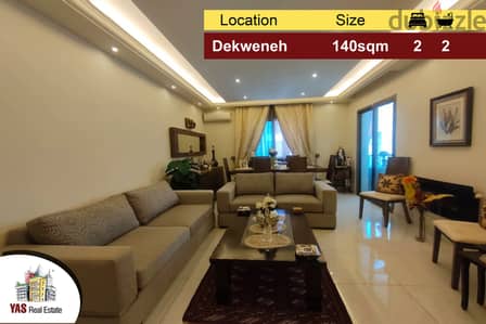 Dekweneh 140m2 | Calm Area | Well Maintained | Decorated | AA |