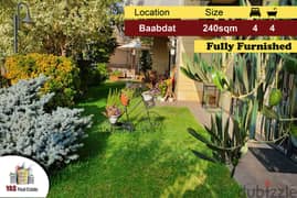 Baabdat 240m2 | 270m2 Garden |Furnished & Decorated|Prime Location|PA 0