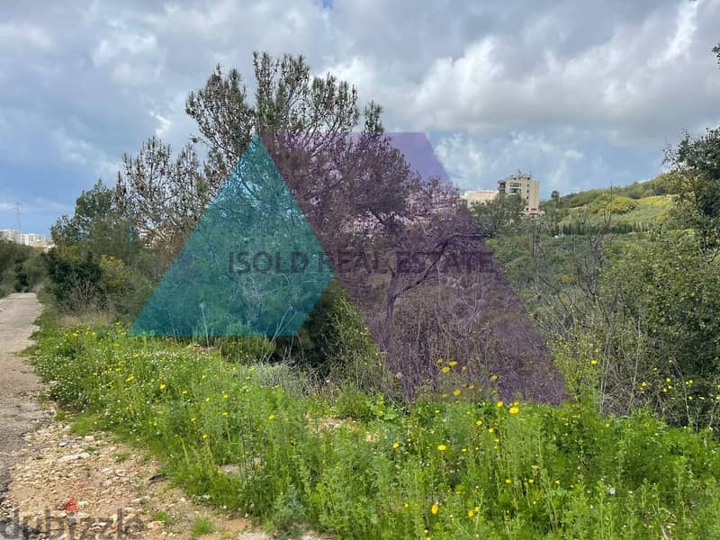 A 1500 m2 land having an open mountain view for sale in Baabda 1