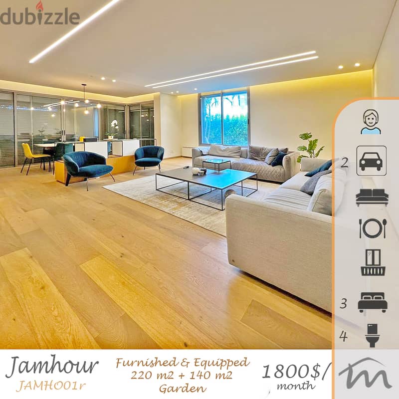 Jamhour | Signature Touch | Furnished/Equipped 220m² + 140m² Terrace 0