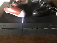 Ps4 fat original with 2 original used controllers 0