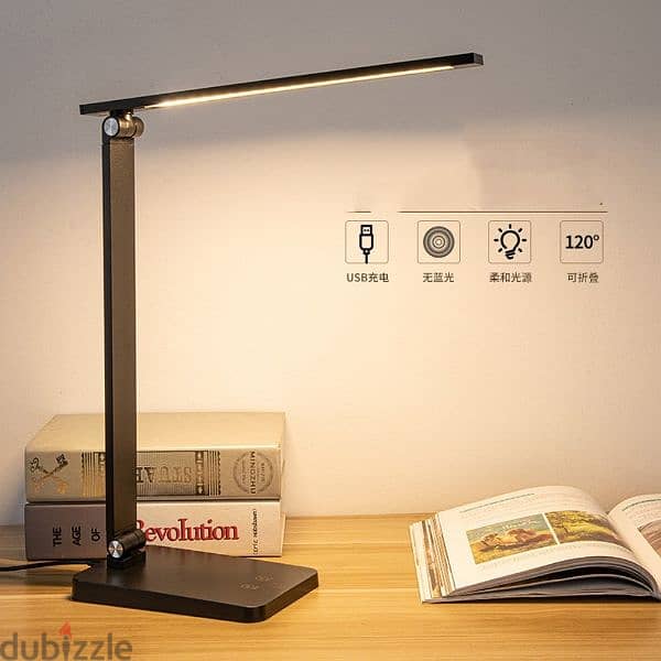 Smart Wireless Charging Desk Lamp Foldable LED Reading Lamp 2