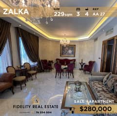Apartment for sale in Zalka AA27 شقة للبيع في الزلقا 0