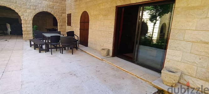 L15555-Decorated Chalet With Garden For Rent In Mzar Kfarzebian