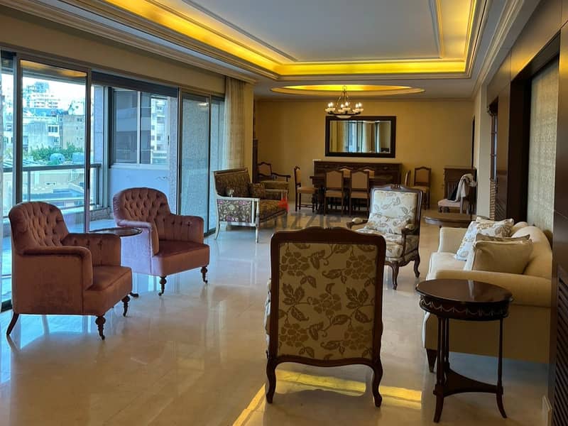 L15557-Furnished 3-Bedroom Apartment For Rent In Achrafieh, Carré D'or 7